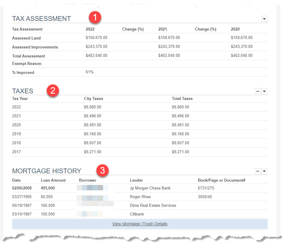 SmartMLS Tax Property Report SmartMLS Tax